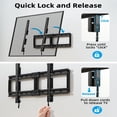 thumbnail image 2 of Fixed TV Wall Mount for Most 42"-100" Flat Curved TVs- 0.86'' Ultra Slim, Low Profile TV Mount Fits 8"-32" Studs, Heavy Duty Bracket Mounts for Large TVs, Max VESA 800X600mm, Up to 200lbs, 2 of 6