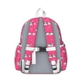 thumbnail image 3 of Boston Terrier on Red Background Backpack for School,Cute School Bag,Schoolbag with Adjustable Shoulder Straps & Padded Back,13.4"x11"x4.7", 3 of 6