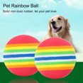 thumbnail image 2 of Reheyre 1/5/10Pcs EVA Rainbow Stripes Pattern Foam Bouncy Ball Cat Toy Pet Supplies, 2 of 8