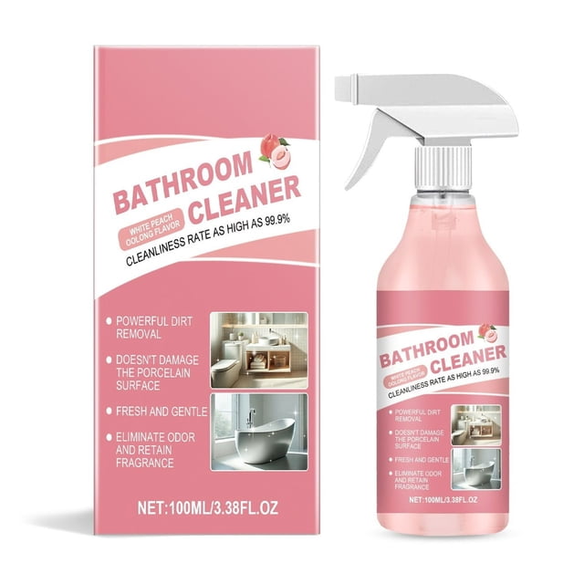 Pack combinado de 200 ml de desincrustante para bañeras, limpiador multisuperficies para vidrio, azulejos y limpieza de metales.