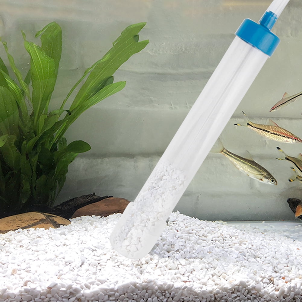 Tebru Fish Tank Water Changer,Plastic Manual Hand Operation Sand