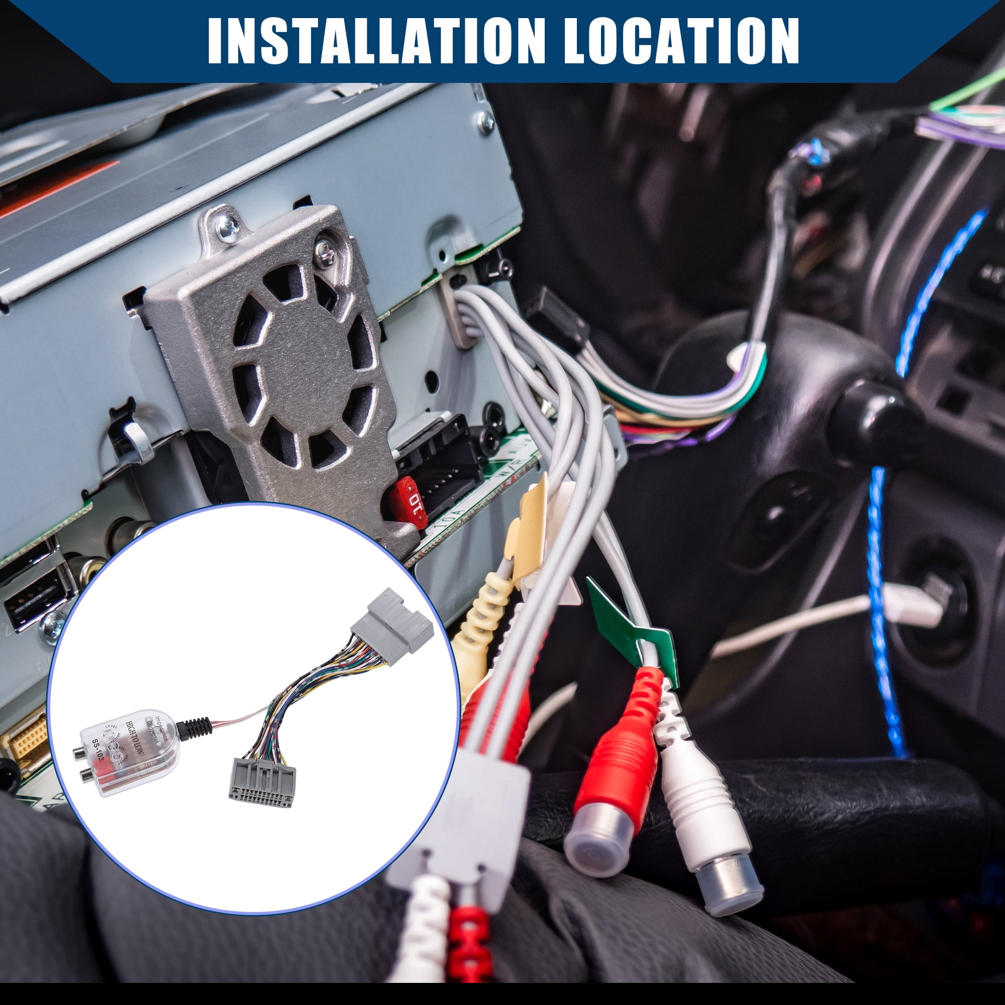Unique Bargains Radio Add A Subwoofer Amplifier Harness for Chrysler