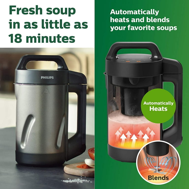 Potlimepan Soup Maker 1.6 L, 8 in 1 Multi-Function Soup and  Smoothie Maker with Led Control Panel, Stainless Steel Hot Soup Maker  Electric, for 2-5 Servings Smart Living for Home