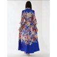 thumbnail image 5 of Printed Long Sleeve Maxi Dress with Belt, 5 of 7