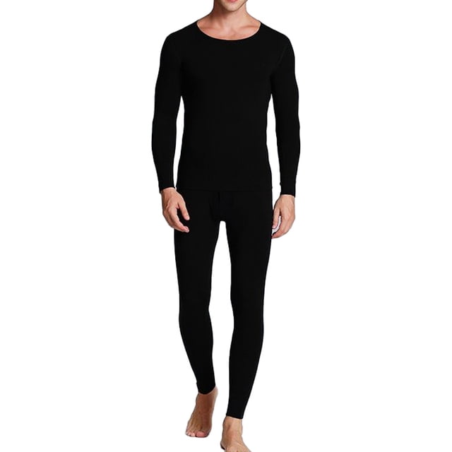 Calzoncillos largos sin costuras de felpa para hombre Adepaton BST3001542-4