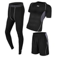thumbnail image 4 of 3 unids/set hombres chándal gimnasio Fitness ropa de compresión deporte desgaste medias Gris XXL Colcomx Chándal transpirable para hombre, 4 of 8