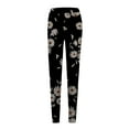 thumbnail image 4 of Jxximdong Leggings for Women Ladies' Slim Fit Floral Slimming Printed Bottom Pants Multicolor L Yoga Pants, 4 of 5