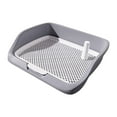 thumbnail image 4 of Plateau d'Entraînement pour Chien Chiot, Plateau de Propreté Réutilisable, Support de Tapis d'Entraînement, Gris, 4 of 8