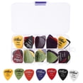 thumbnail image 1 of 50 Pcs Pics pour Guitare Électrique Pics pour Guitare Folk avec Étui de Transport Accessoires pour Instruments de Musique, 1 of 9