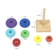 thumbnail image 3 of Anillos Apilables De Madera Para Niños, Apilador De Formas Geométricas De Arcoíris, Juguetes De Aprendizaje Para Niños, Rompecabezas De Construcción, Juego Educativo, 3 of 7