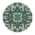thumbnail image 2 of PIKWEEK Geometrical Kaleidoscope Pattern Round Fitted Tablecloth Elastic Edge Waterproof Oil-Proof Table Cover Stain-Resistant Table Cloth Fits Round Tables, 2 of 7