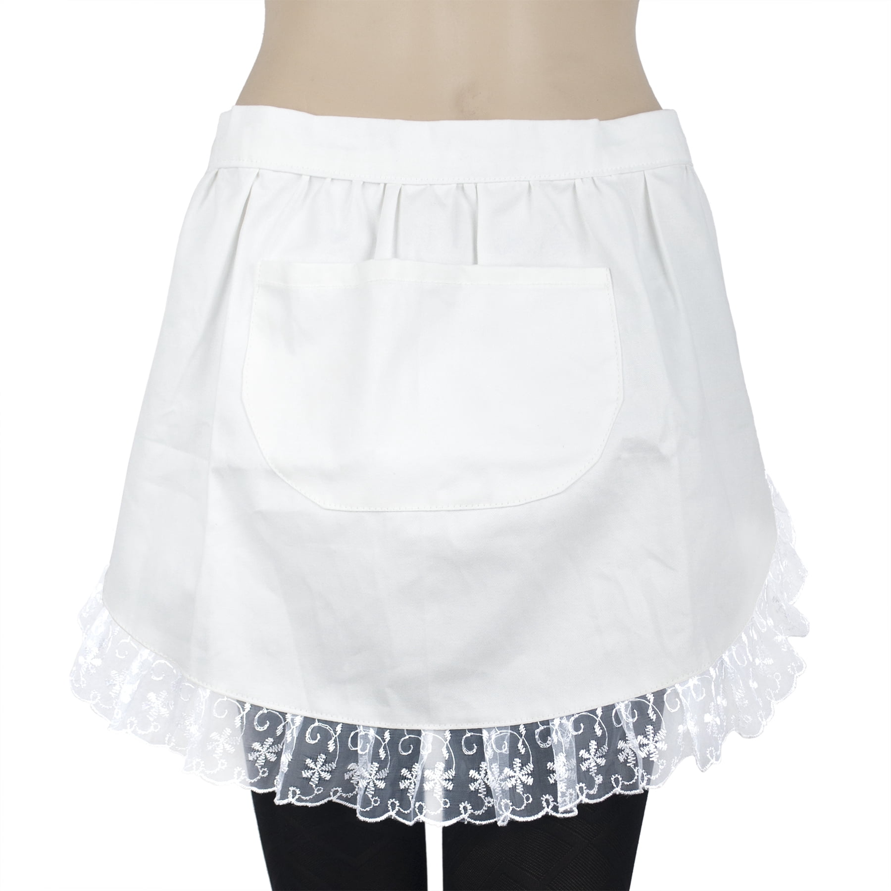 Aspire Lace Half Apron and Headband for women, Christmas Cotton