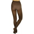 thumbnail image 2 of ToBeInStyle Women's Opaque Solid Color Nylon Tights Pantyhose Hosiery - Coffee - One Size, 2 of 6