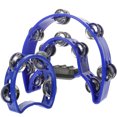 thumbnail image 1 of EeaseCA 2pcs Adults Tambourines Hand Held Tambourines Musical Hand Percussion Instrument, 1 of 8