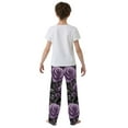 thumbnail image 4 of FORMRS Boys Pajama Pants with Pockets Size 13-14Y Kids Lounge Sleep Bottoms, Black Roses, 4 of 8