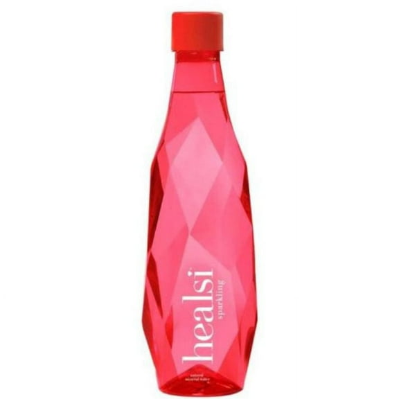 Healsi Water Bottle Red Sparkling 16.9 Fo - Pack Of 12