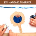 thumbnail image 6 of 4 PCS Small Handmade Mirror Wooden Playset Mirrors Blank Handmade Mirror Craft Supply Adorable Mini Mirror Child, 6 of 6