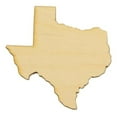 thumbnail image 1 of Package of 1, Medium 12" x 11.75" x 0.5" Baltic Birch Plywood Texas State Wood Cutout for Art and Craft Project, Made in USA, 1 of 1