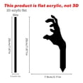 thumbnail image 3 of 5 Pcs Black Acrylic Skeleton Hand Yard Stakes, Halloween Creepy Ground Insert Decor for Garden Graveyard Outdoor Party Decoration, 3 of 7