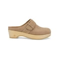 thumbnail image 2 of GENTLE SOULS KENNETH COLE Womens Beige Hook & Loop 1" Platform Padded Stretch Henley Round Toe Wedge Slip On Leather Clogs Shoes 8.5, 2 of 3