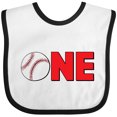 thumbnail image 3 of Inktastic One with Baseball Baby's First Birthday Boys or Girls Baby Bib, 3 of 4