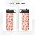 thumbnail image 3 of Sikiie Floral Mugs And Strawberries Print 18OZ Insulated Straw Cup, Portable Leak-proof Sports Water Bottle, Stainless Steel Water Cup Suitable for Home and Outdoor, 3 of 8