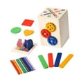 thumbnail image 2 of Juguete de clasificación de forma de color de madera, clasificador de forma, juguete sensorial educativo Fine Motor Skilling Game para niños de 1 a 3, 2 of 8