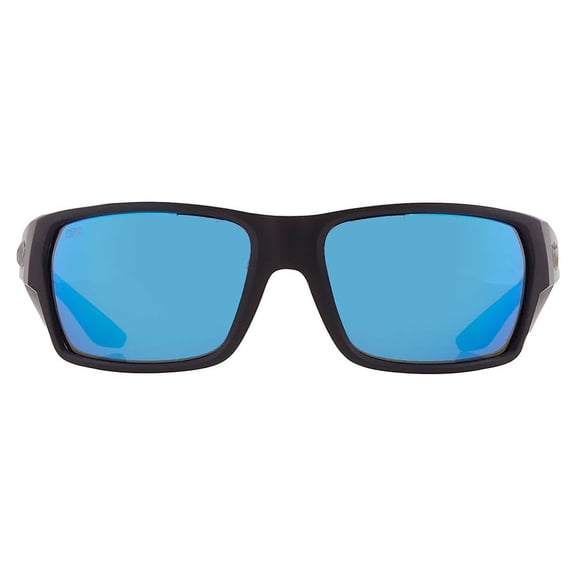 Costa Del Mar TAILFIN Blue Mirror Polarized Glass Rectangular Men's Sunglasses 6S9113 911302 60