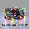 thumbnail image 5 of 5M/10M/20M/30M Green Copper Wire LED String Lights USB Remote Control Fairy Light Garland New Year Lamp Christmas DecoratioN, 5 of 8