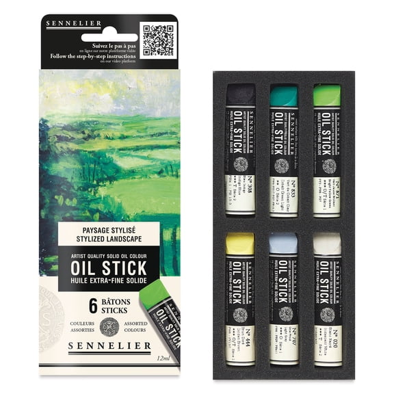 Sennelier Artists' Oil Sticks - Set of 6, Landscape