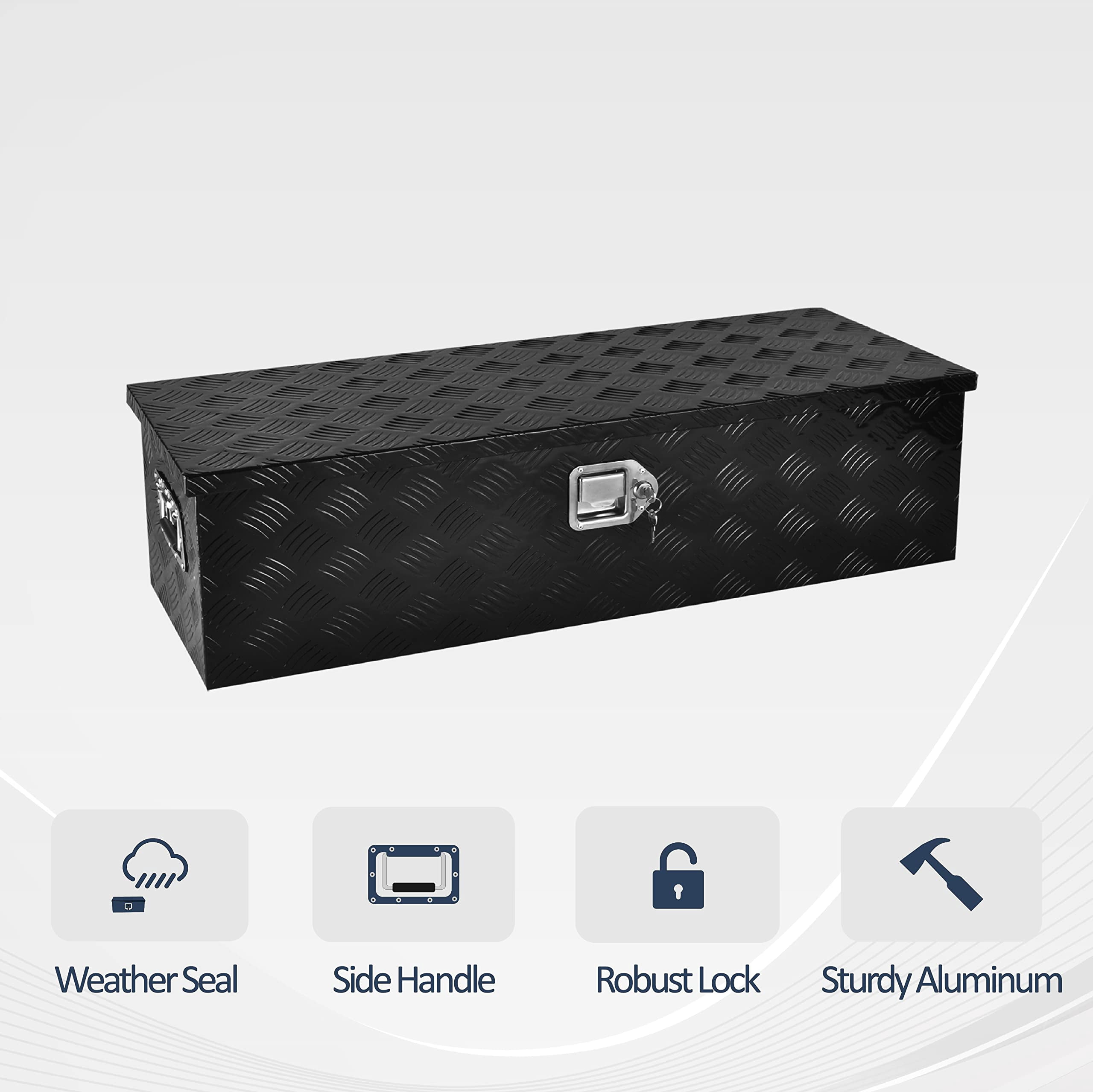 BATONECO PERFORMANCE Durable Tool Boxes & Organizers, Aluminum Black, 39 x 13 x 10 Inches, 19 lb