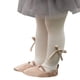thumbnail image 4 of Leggings con lazo para niños, medias de algodón peinado a la moda con lazo para niña, color Beige L, adecuadas para niños de 4 a 6 años, 4 of 5