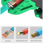 Automatic Wire Stripper Flatwire Cutter Stripping Plier 0.2 to 4mm Range Length Adjustment For Electrician