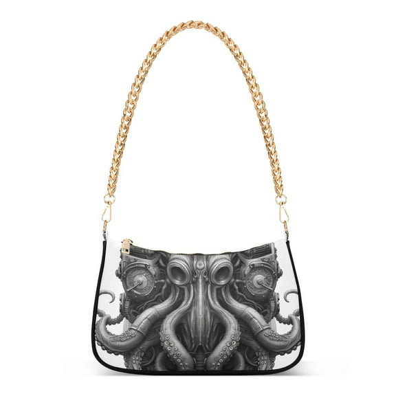 Octopus MaskWomen Small Shoulder Bag Crossbody Tote Hobo Bags Purse Clutch Handbags with Chain Strap for Women