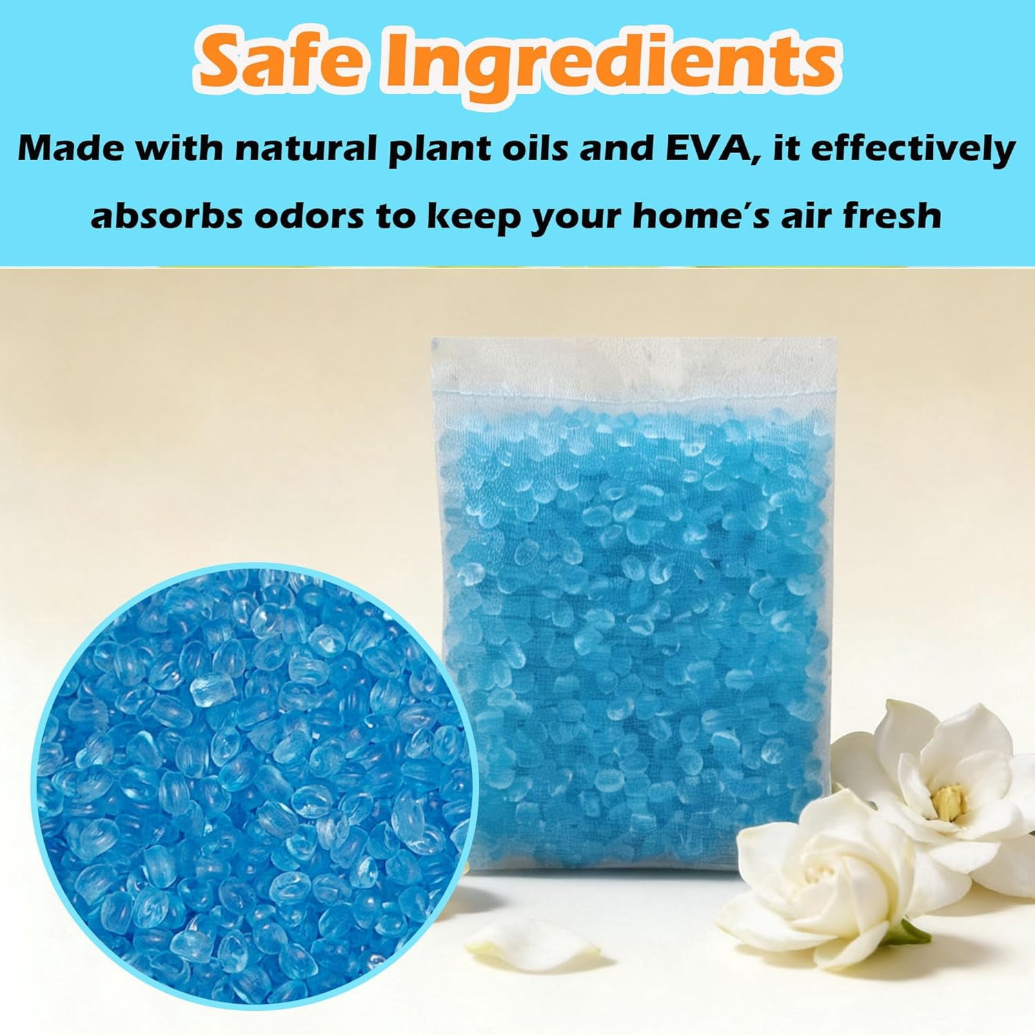 14 Pack Diaper Pail Odor Absorber Refills for Munchkin Step and Pall Diaper Pails, Odor Eliminator Filter Refills for Puck Baking Soda Cartridge (Gardenia)