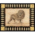 thumbnail image 2 of Gladding, Pamela 24x20 Gold Ornate Wood Framed with Double Matting Museum Art Print Titled - Lion, 2 of 4