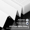thumbnail image 4 of 4 Pcs White Core 200S Replacement Filter True HEPA Activated Carbon, 4 of 8