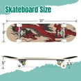 thumbnail image 2 of 31'' Complete Skateboard 7 Layer Canadian Maple Double Kick Deck Skateboards Skate Board for Beginner Adult Gifts, 2 of 5