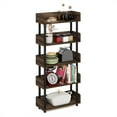 thumbnail image 4 of Furinno Turn-N-Tube 4-Tier Freestanding Multipurposes Display Rack in Walnut, 4 of 5