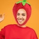 thumbnail image 5 of 1pc Adorable forma de tomate sombrero fruta sombreros divertidos accesorios de cosplay, 5 of 5