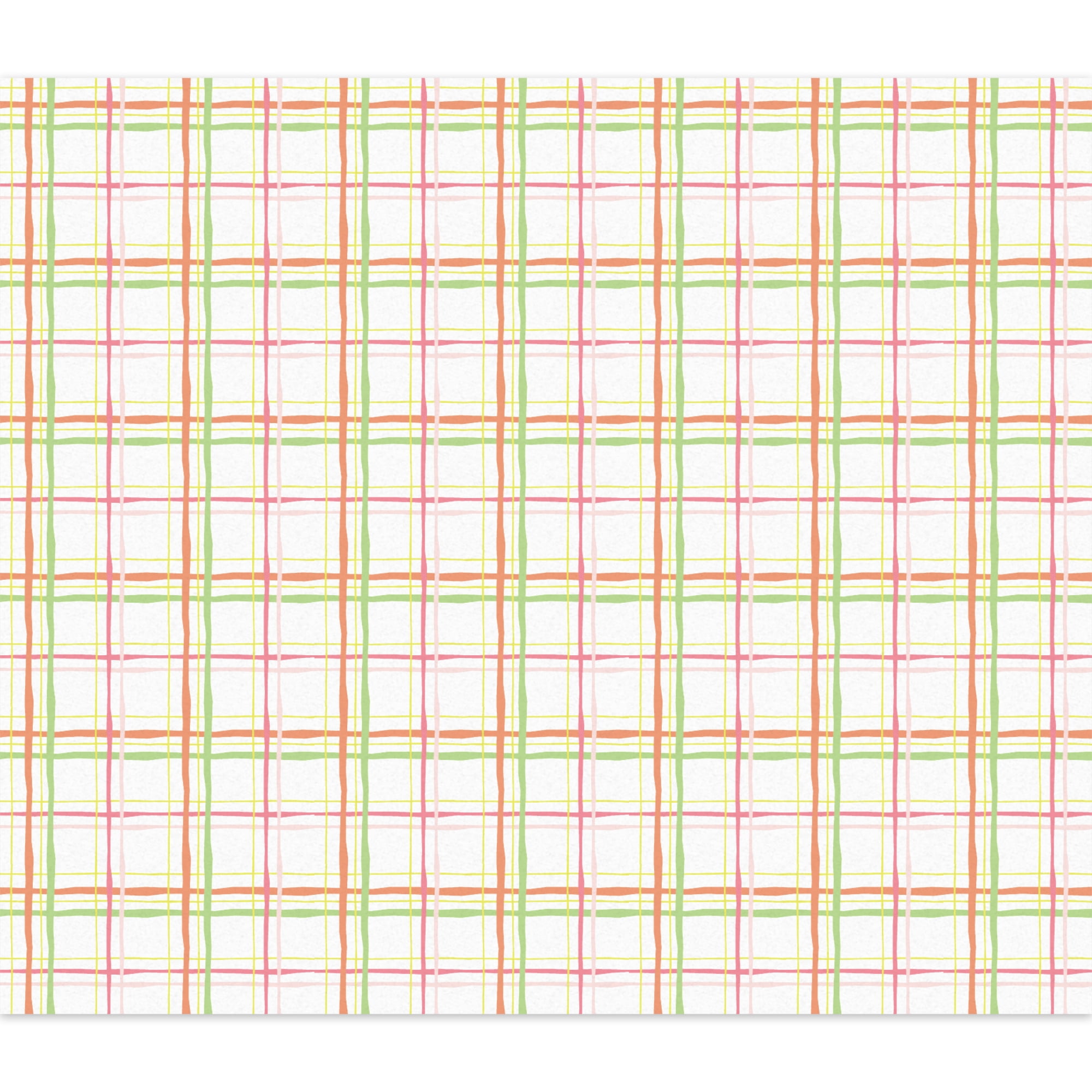 Mainstays 44" Width Cotton Flannel Savannah Plaid White Fabric 8 Yard Bolt