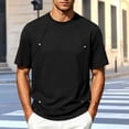 thumbnail image 4 of Luvrsol Big & Tall Mens T-Shirts Solid Crew Neck Basic Cotton Short Sleeve Tees Layering Shirts M-5XL, 4 of 4