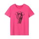 thumbnail image 3 of Camiseta de manga corta para mujer, camisetas básicas de verano a la moda, camisetas con cuello redondo para ir de compras, uso diario en la calle, viajes Rosa Rosa, 3 of 8