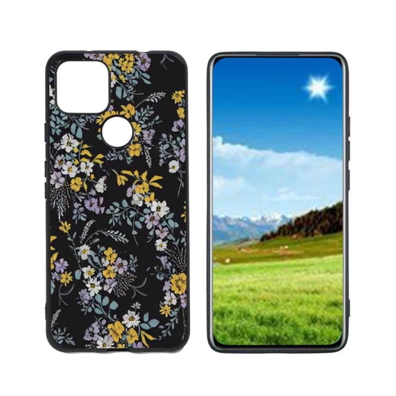 Compatible with Google Pixel 5A 5G Phone Case, Flowers-28 Case Men Women, Flexible Silicone Shockproof Case for Google Pixel 5A 5G