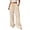 Beige, variant on Womens Wide Leg Pants Palazzo Effortless Casual Pants With Straight Leg Autumn Knit Trousers Comfort Summer Flowy Pants