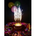 thumbnail image 2 of Sparkling Party Candles, 8 Ct, Sparklers 4 gold and 4 Silver, Cake Candles, 2 of 2