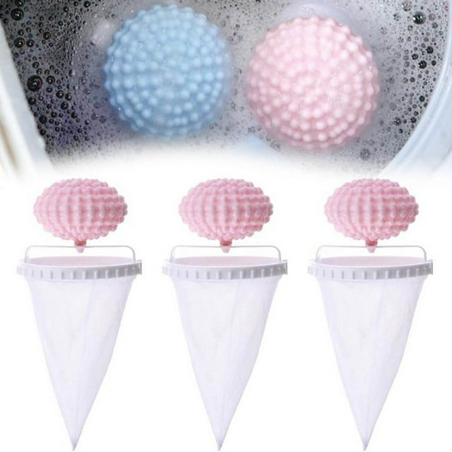 Herramientas y mejoras para el hogar Nueva malla flotante para eliminar el pelo, 3 piezas reutilizables, filtro de pelo para lavadora, bolsa de malla para limpieza, atrapapelusas para mascotas, perros