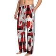 thumbnail image 2 of Balery Men'S Buffalo Plaid Love And Gnome Pants,Sleepwear Pants,Pajama Pants,Pj Bottoms Drawstring And Pockets-Small, 2 of 9