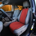 thumbnail image 2 of FH Group Universal Fit Faux Leather Seat Cushion Cover Pad Protectors Front - Red 1Pc, 2 of 6