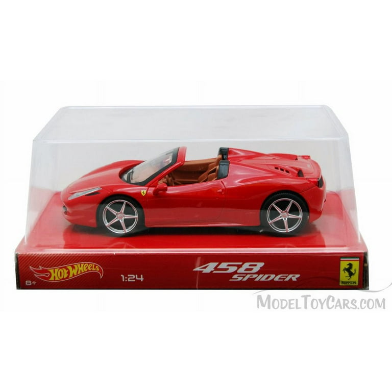 FERRARI フェラーリ 458 spider 赤 エリート hotwheels ホット